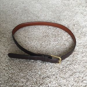 Coach Cowhide Leather Belt Mocha Brown